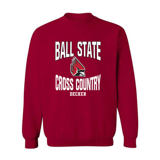 Ball State - NCAA Women's Cross Country : Emily Decker - Classic Fashion Shersey Crewneck Sweatshirt-0