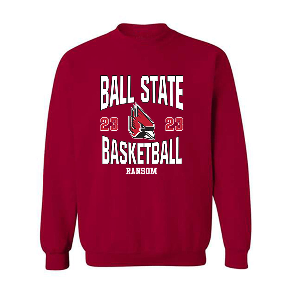 Ball State - NCAA Women's Basketball : Zuri Ransom - Classic Fashion Shersey Crewneck Sweatshirt-0