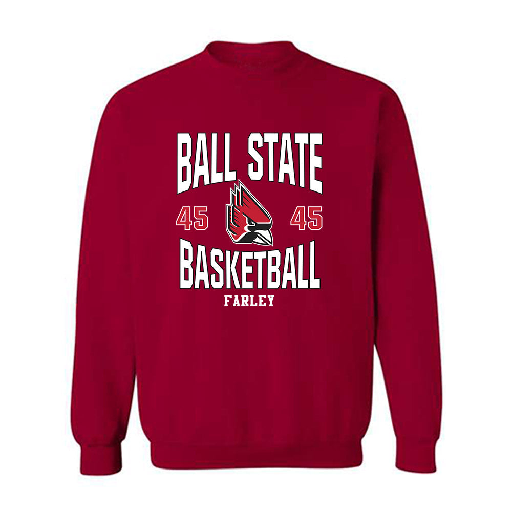 Ball State - NCAA Men's Basketball : Alex Farley - Classic Fashion Shersey Crewneck Sweatshirt-0