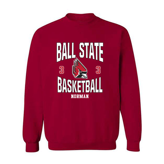 Ball State - NCAA Women's Basketball : Karsyn Norman - Classic Fashion Shersey Crewneck Sweatshirt-0