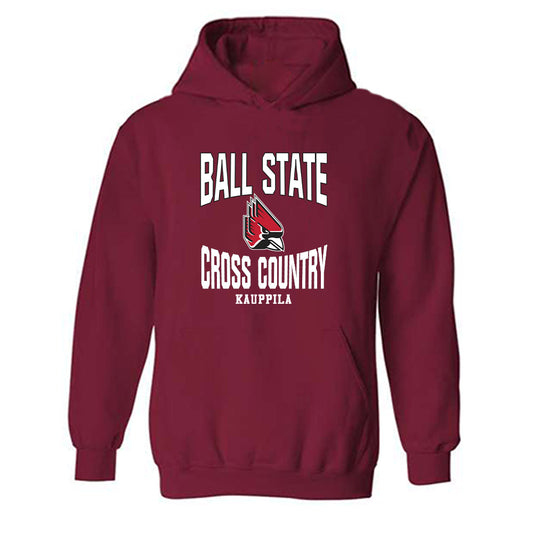 Ball State - NCAA Women's Cross Country : Kaitlyn Kauppila - Classic Fashion Shersey Hooded Sweatshirt-0