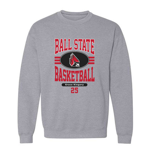  - NCAA Women's Basketball : Grace Kingery - Classic Fashion Shersey Crewneck Sweatshirt-0