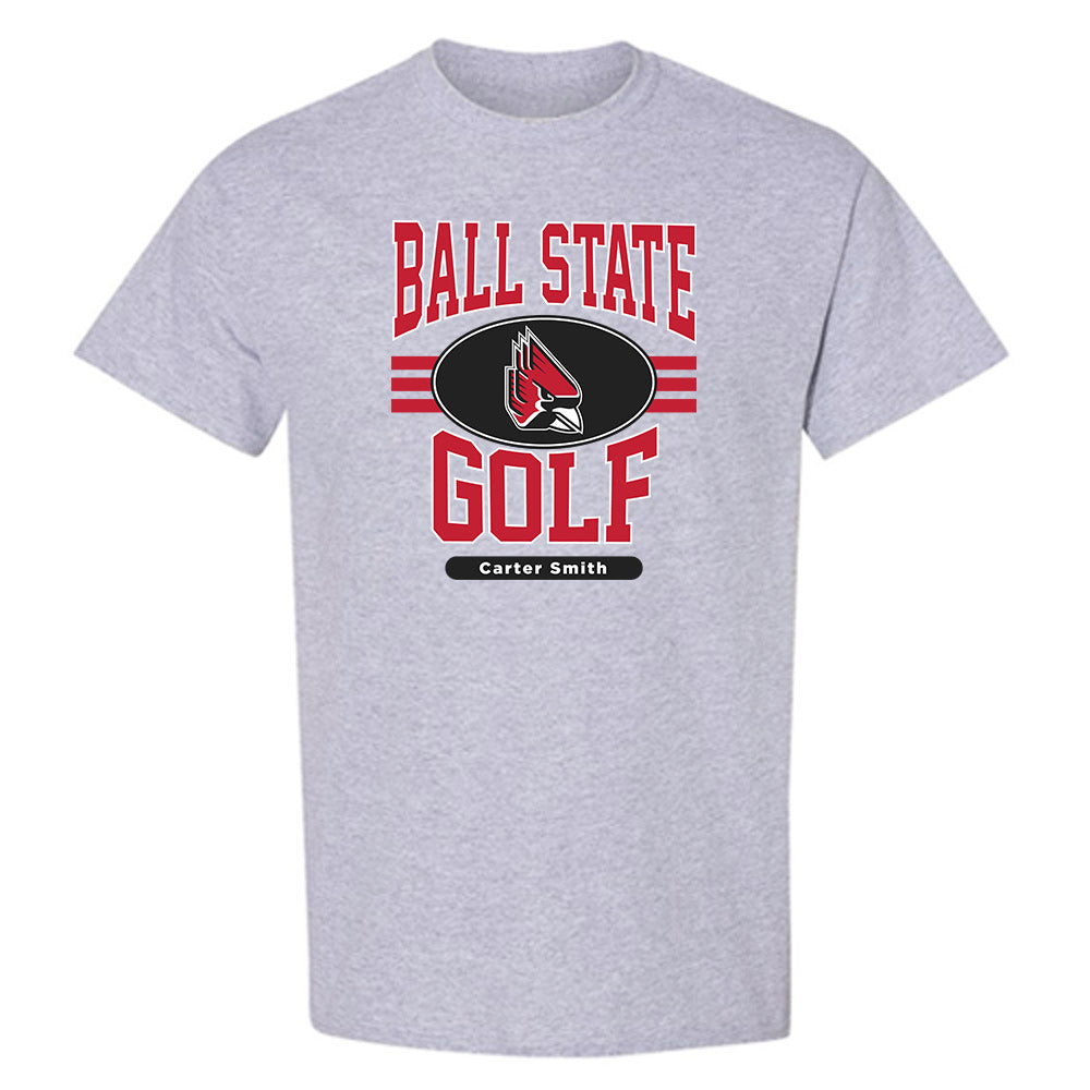 Ball State - NCAA Men's Golf : Carter Smith - Classic Fashion Shersey T-Shirt-0