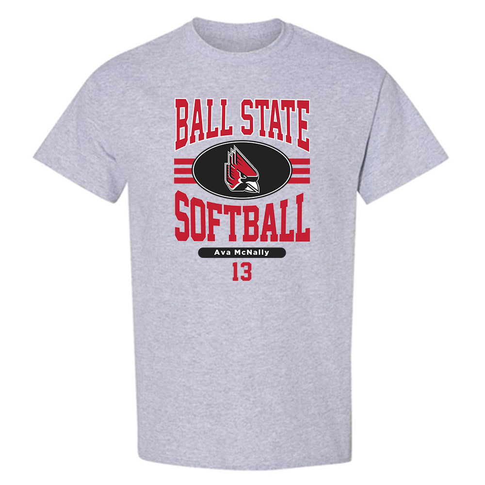 Ball State - NCAA Softball : Ava McNally - Classic Fashion Shersey T-Shirt-0