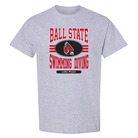 Ball State - NCAA Men's Swimming & Diving : Luke Pryor - Classic Fashion Shersey T-Shirt-0