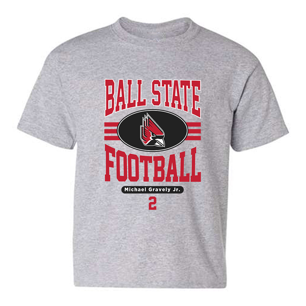 Ball State - NCAA Football : Michael Gravely Jr. - Classic Fashion Shersey Youth T-Shirt-0