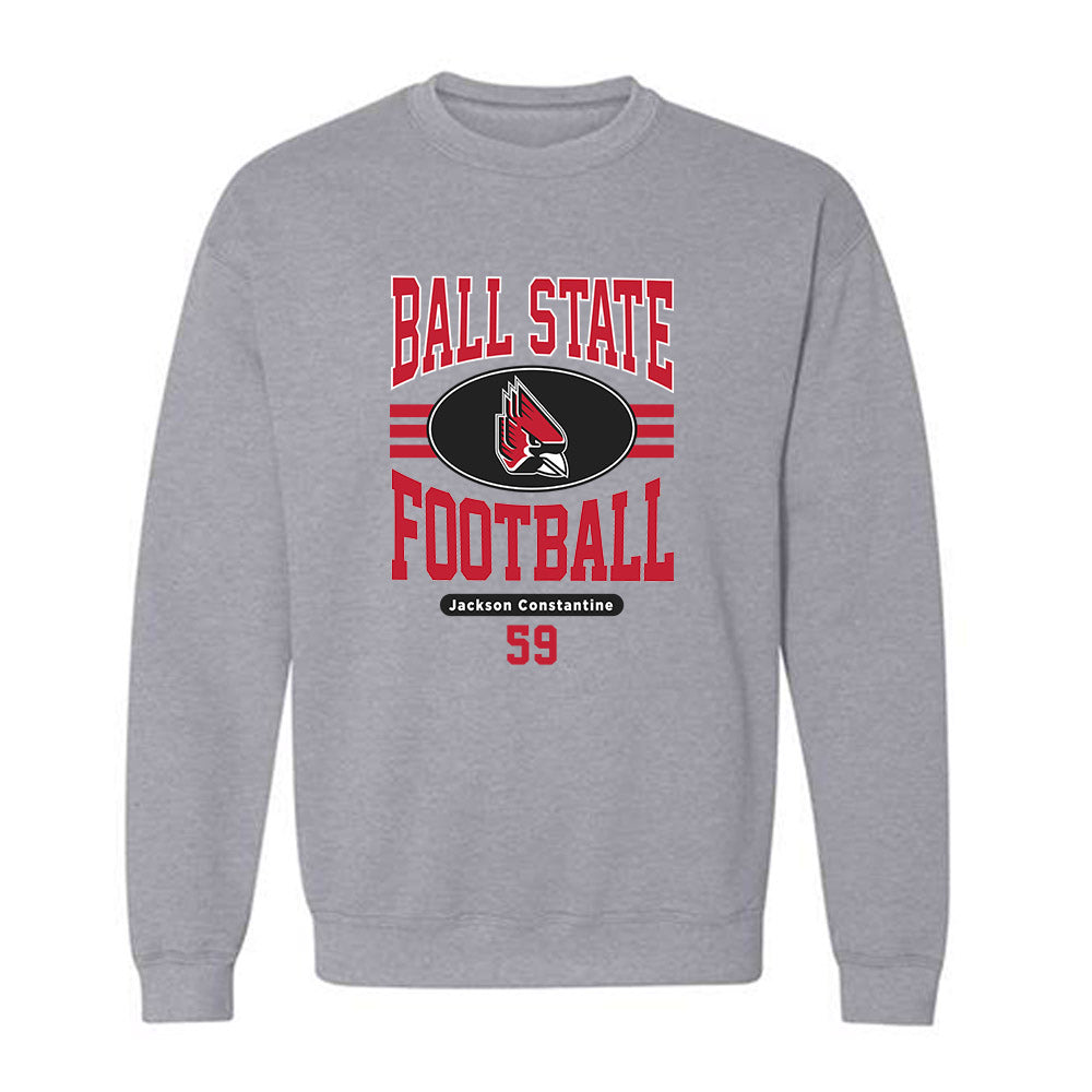Ball State - NCAA Football : Jackson Constantine - Classic Fashion Shersey Crewneck Sweatshirt-0