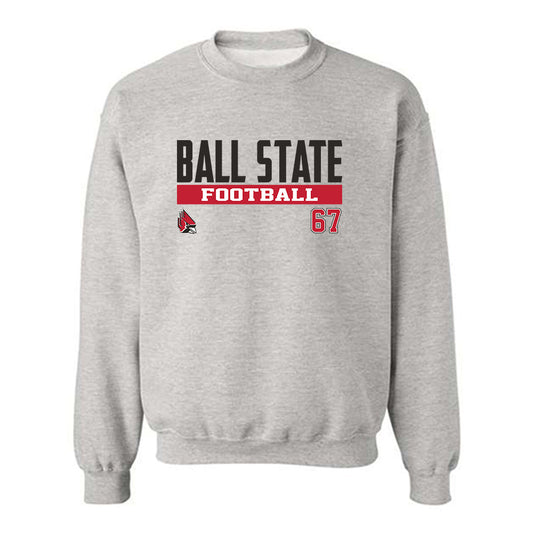 Ball State - NCAA Football : Jackson Ruess - Crewneck Sweatshirt Classic Fashion Shersey