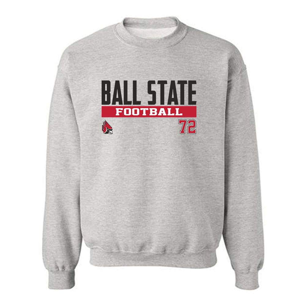 Ball State - NCAA Football : Cody Smith - Classic Fashion Shersey Crewneck Sweatshirt-0