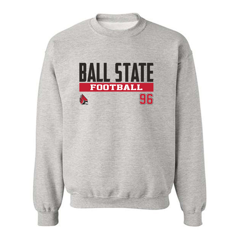 Ball State - NCAA Football : Jackson Courville - Crewneck Sweatshirt Classic Fashion Shersey