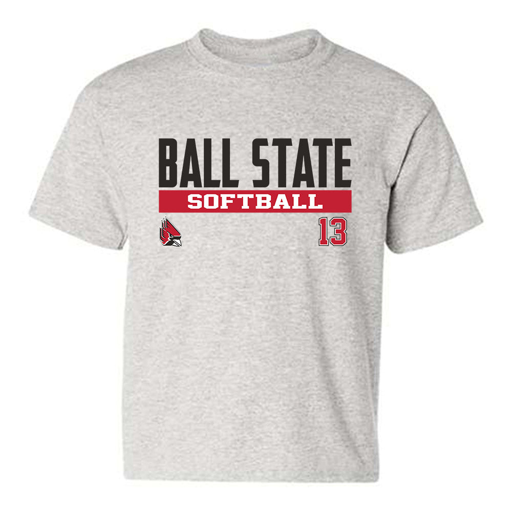 Ball State - NCAA Softball : Ava McNally - Classic Fashion Shersey Youth T-Shirt-0