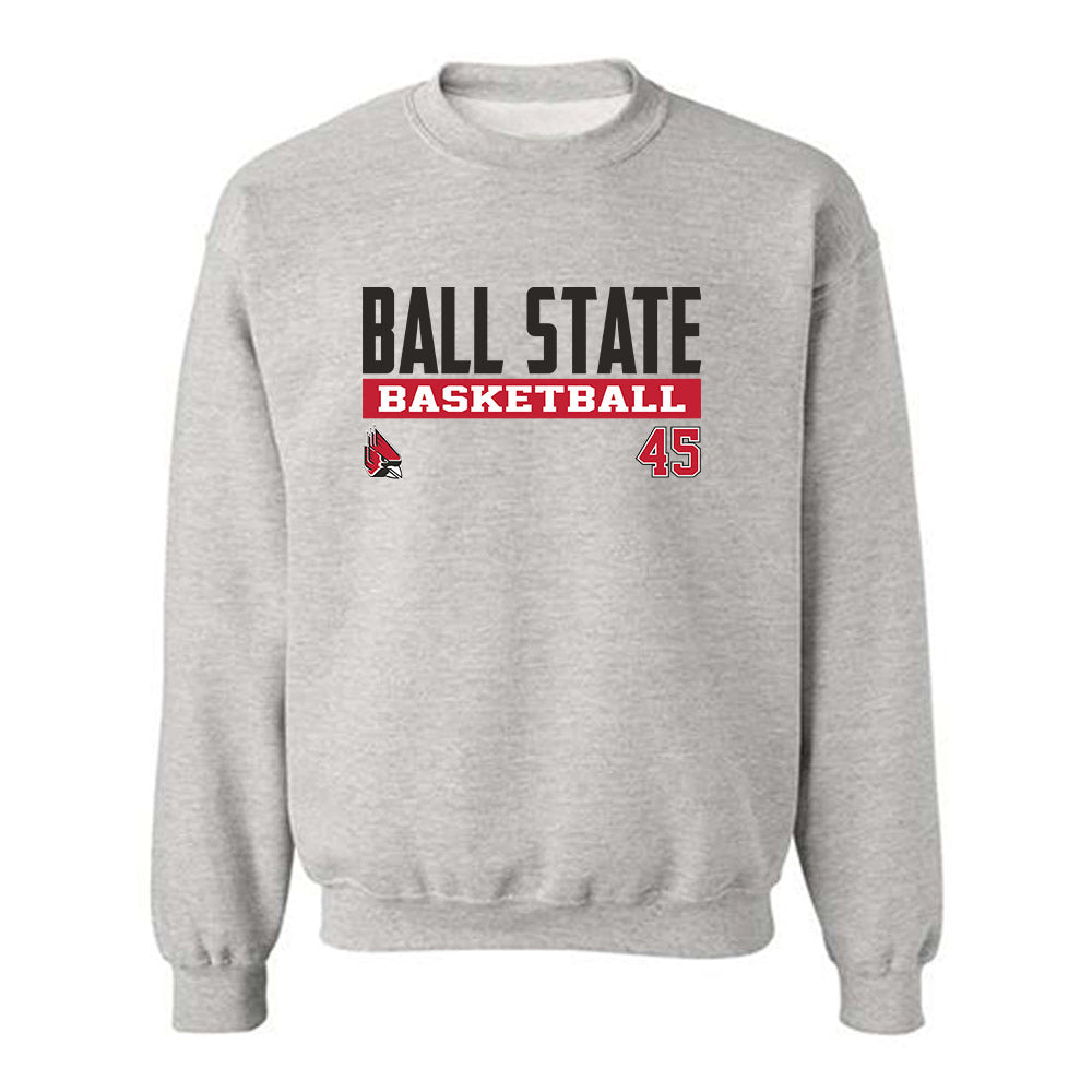 Ball State - NCAA Men's Basketball : Alex Farley - Classic Fashion Shersey Crewneck Sweatshirt-0