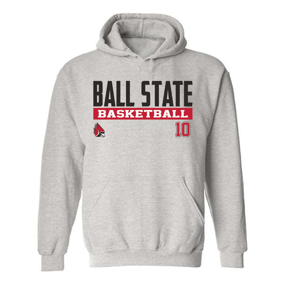 Ball State - NCAA Women's Basketball : Giorgia Gorini - Classic Fashion Shersey Hooded Sweatshirt-0