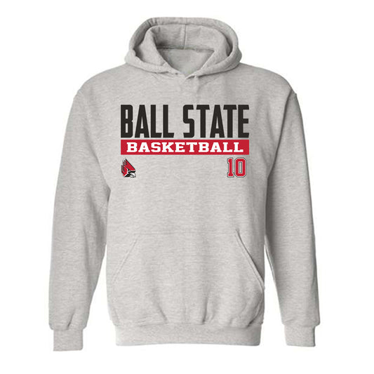 Ball State - NCAA Women's Basketball : Giorgia Gorini - Classic Fashion Shersey Hooded Sweatshirt-0