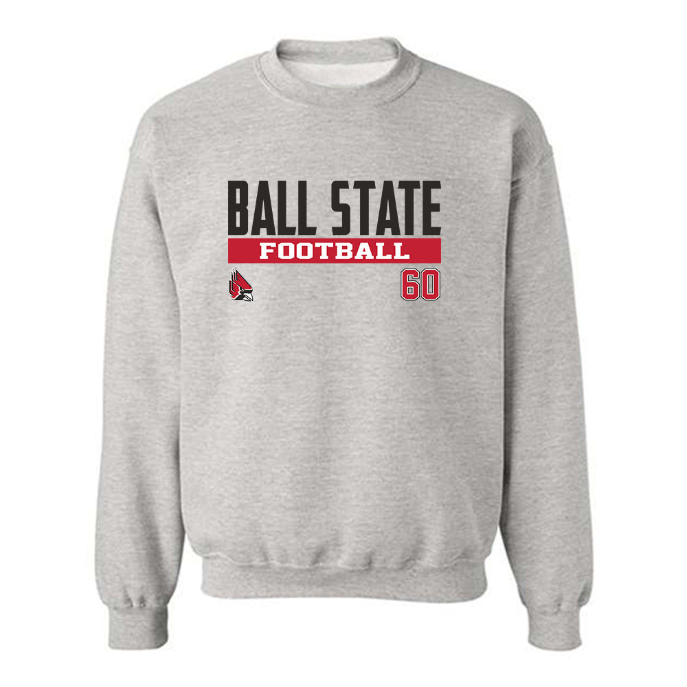 Ball State - NCAA Football : Blake Scriber - Classic Fashion Shersey Crewneck Sweatshirt-0