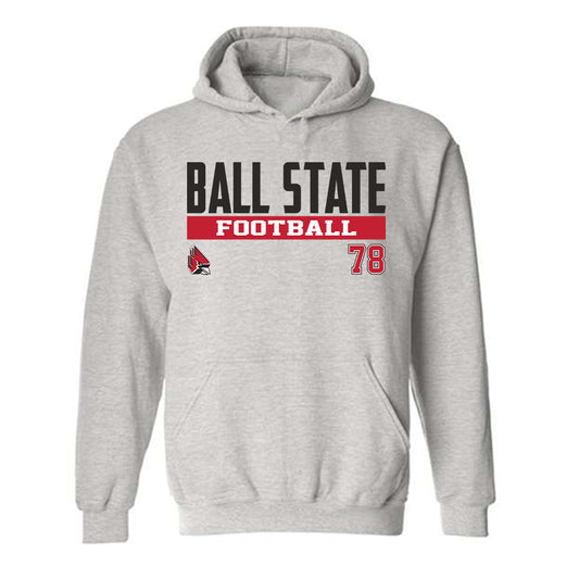 Ball State - NCAA Football : Kaden Mayle - Classic Fashion Shersey Hooded Sweatshirt-0