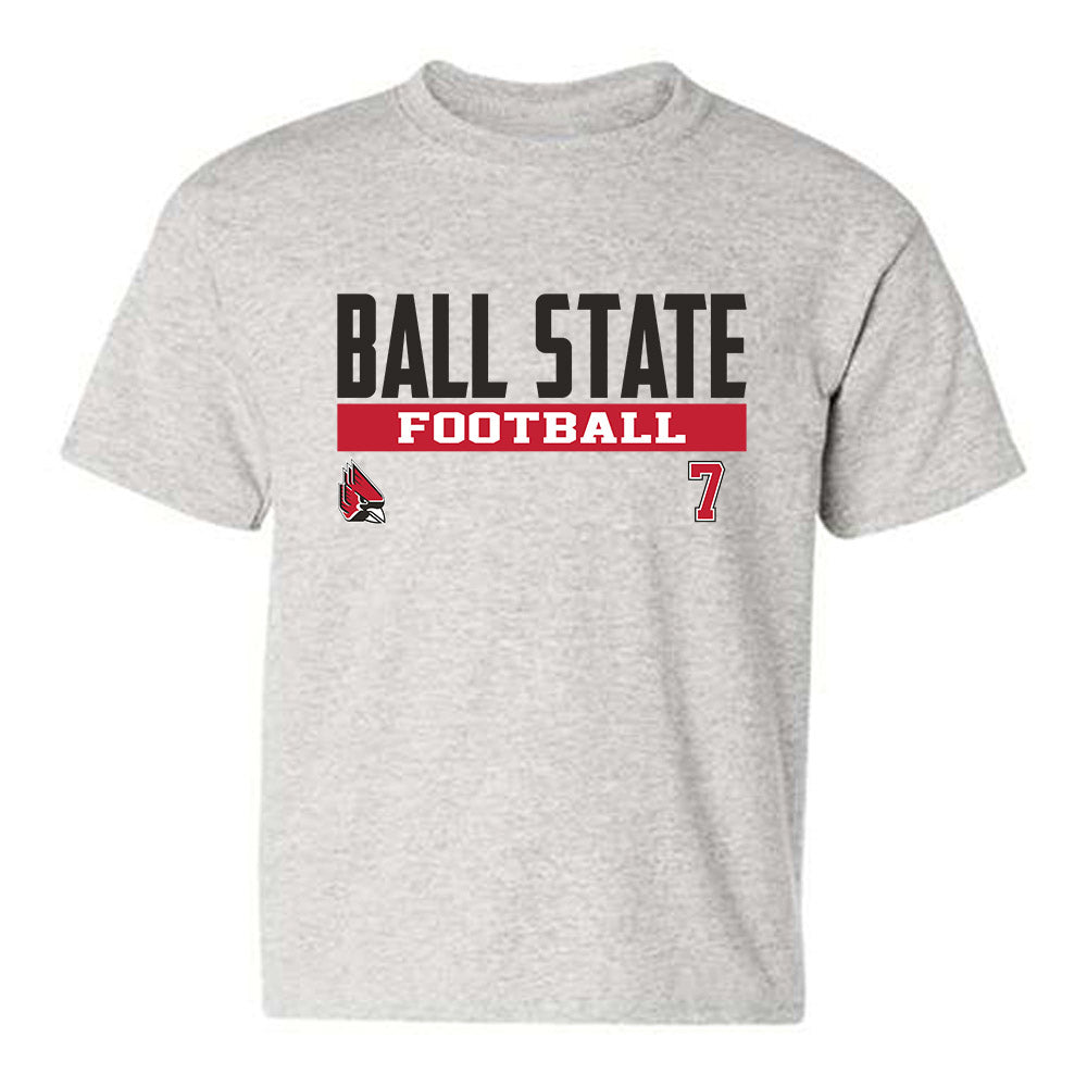 Ball State - NCAA Football : Walter Taylor III - Classic Fashion Shersey Youth T-Shirt-0