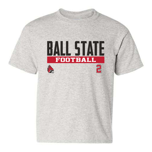 Ball State - NCAA Football : Mikhari Sibblis - Youth T-Shirt Classic Fashion Shersey