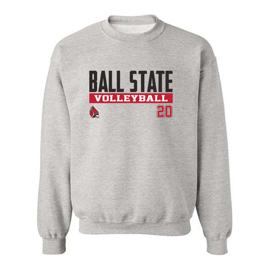 Ball State - NCAA Women's Volleyball : Carson Tyler - Classic Fashion Shersey Crewneck Sweatshirt-0