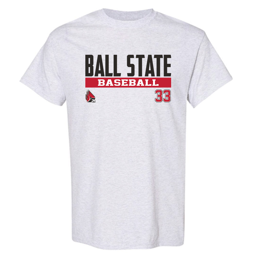 Ball State - NCAA Baseball : Patrick Gardner - Classic Fashion Shersey T-Shirt-0