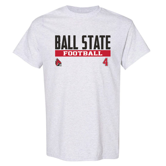 Ball State - NCAA Football : Eric McClain - Classic Fashion Shersey T-Shirt-0