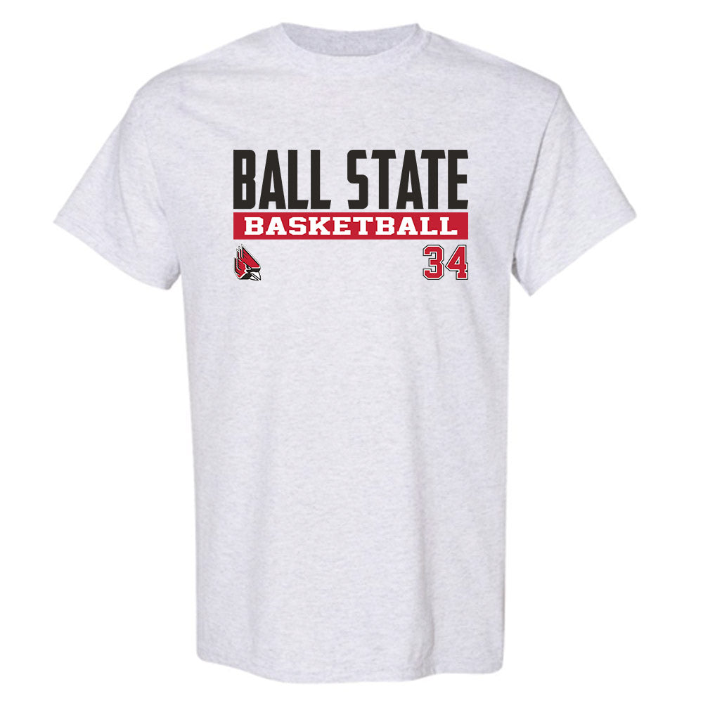 Ball State - NCAA Men's Basketball : Preston Copeland - Classic Fashion Shersey T-Shirt-0