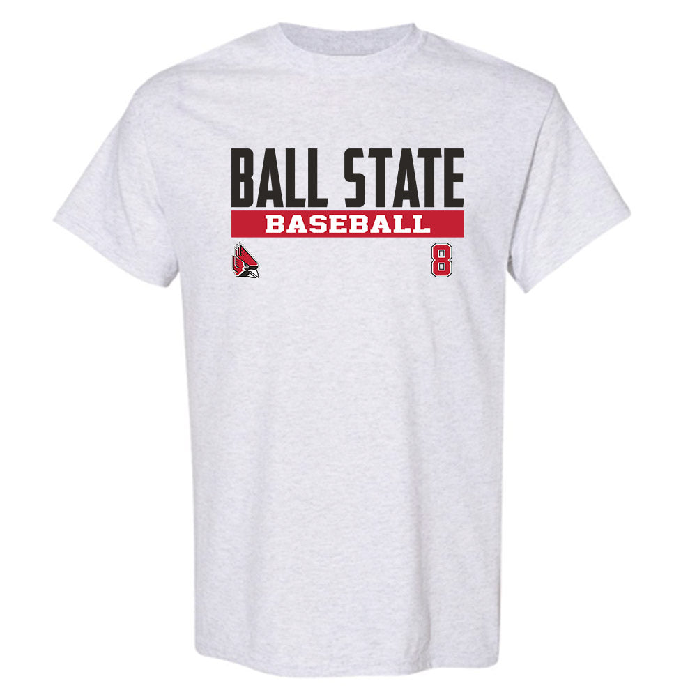 Ball State - NCAA Baseball : Max Kalk - Classic Fashion Shersey T-Shirt