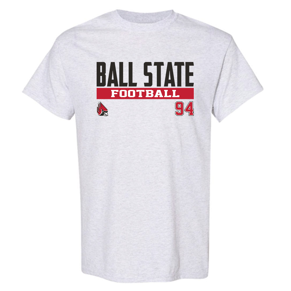 Ball State - NCAA Football : Hunter Sanderson - Classic Fashion Shersey T-Shirt-0