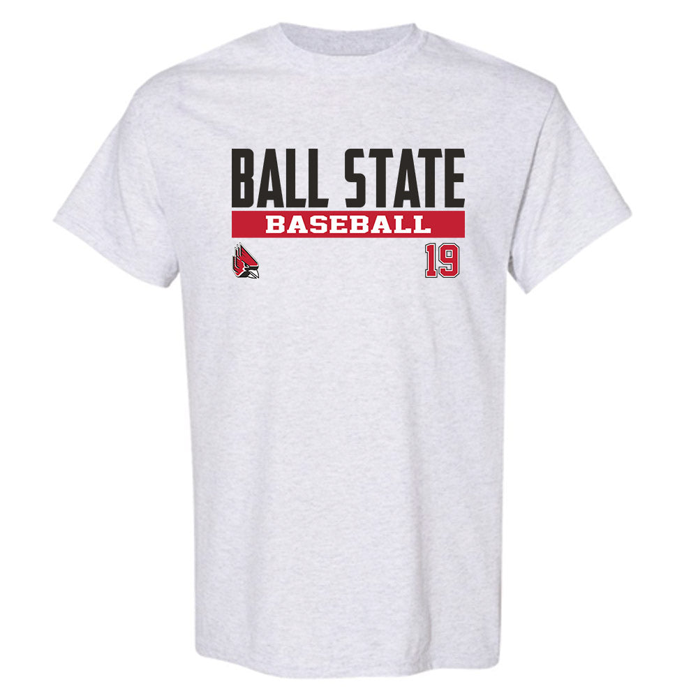 Ball State - NCAA Baseball : Jacob Gillis - Classic Fashion Shersey T-Shirt-0