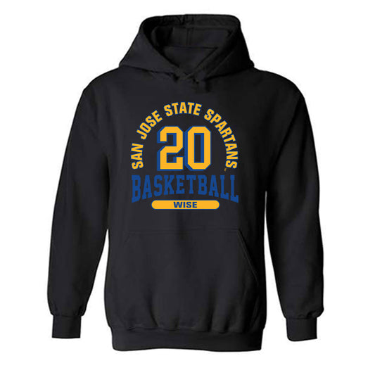 SJSU - NCAA Men's Basketball : Christian Wise - Classic Fashion Shersey Hooded Sweatshirt-0