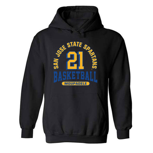 SJSU - NCAA Men's Basketball : Japhet Moupadele - Classic Fashion Shersey Hooded Sweatshirt-0