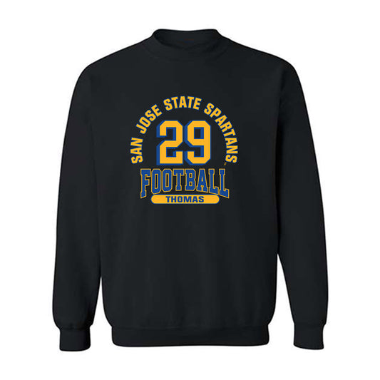 SJSU - NCAA Football : Jaylen Thomas - Classic Fashion Shersey Crewneck Sweatshirt-0