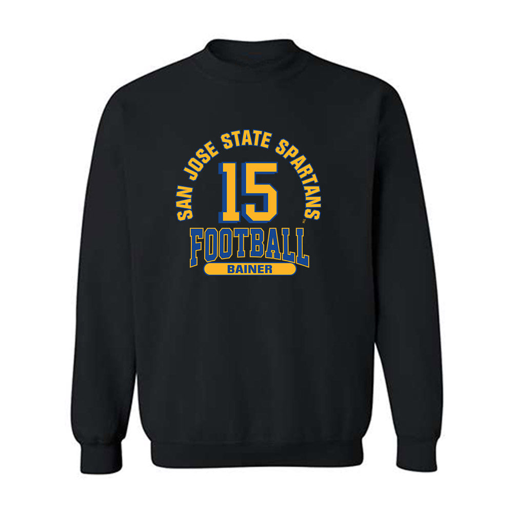 SJSU - NCAA Football : Jalen Bainer - Classic Fashion Shersey Crewneck Sweatshirt-0