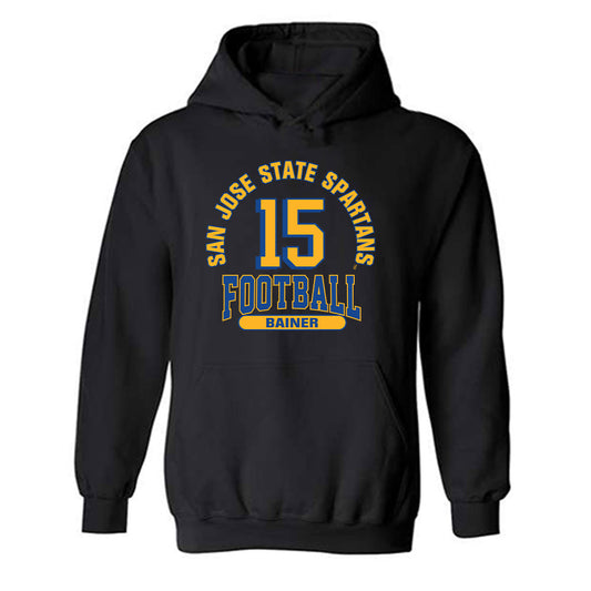 SJSU - NCAA Football : Jalen Bainer - Classic Fashion Shersey Hooded Sweatshirt-0