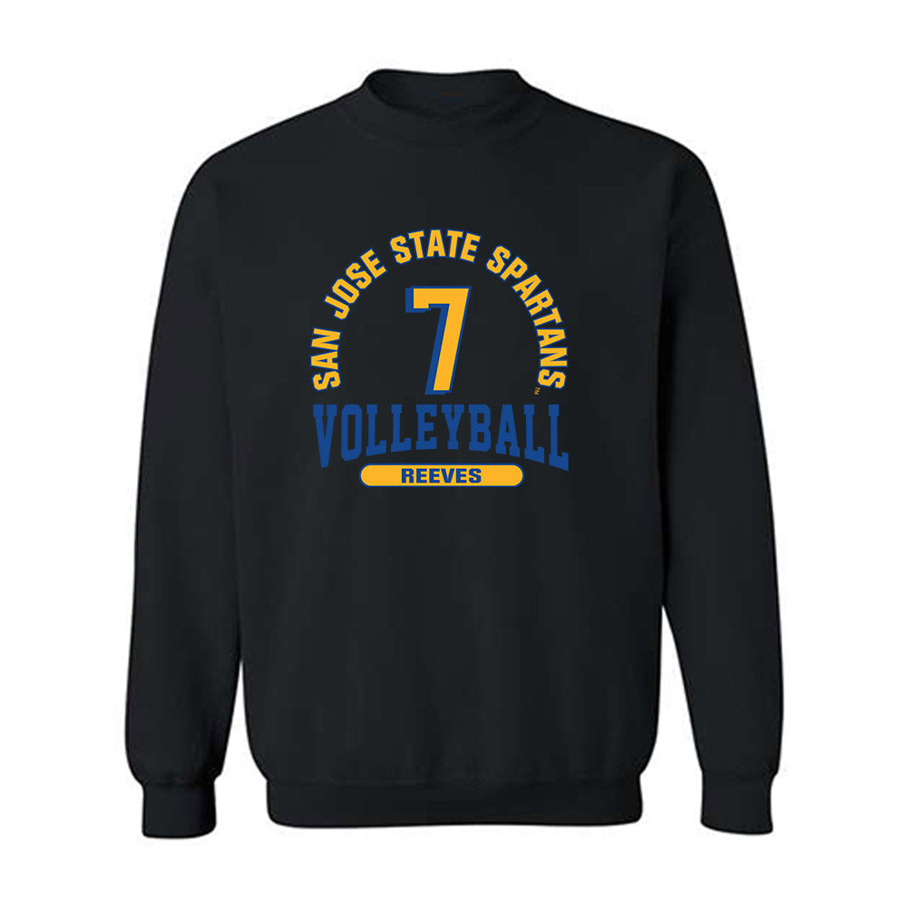 SJSU - NCAA Women's Volleyball : Randi Reeves - Classic Fashion Shersey Crewneck Sweatshirt-0