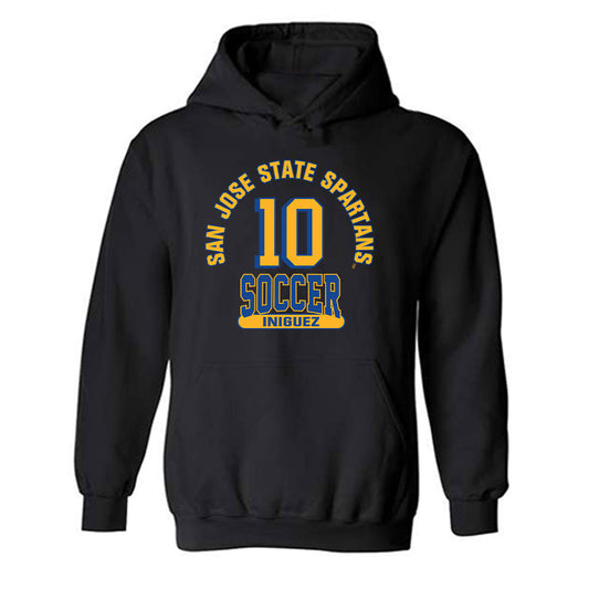 SJSU - NCAA Men's Soccer : Angel Iniguez - Classic Fashion Shersey Hooded Sweatshirt-0