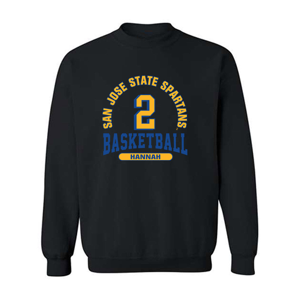 SJSU - NCAA Men's Basketball : Javaughn Hannah - Classic Fashion Shersey Crewneck Sweatshirt-0