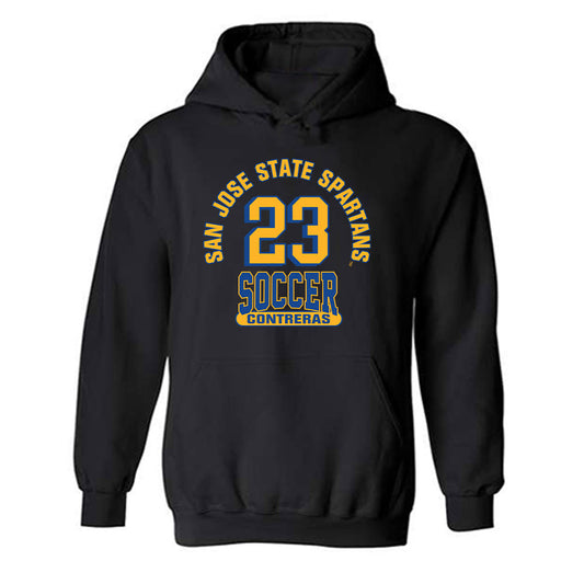 SJSU - NCAA Men's Soccer : Juan Contreras - Classic Fashion Shersey Hooded Sweatshirt-0