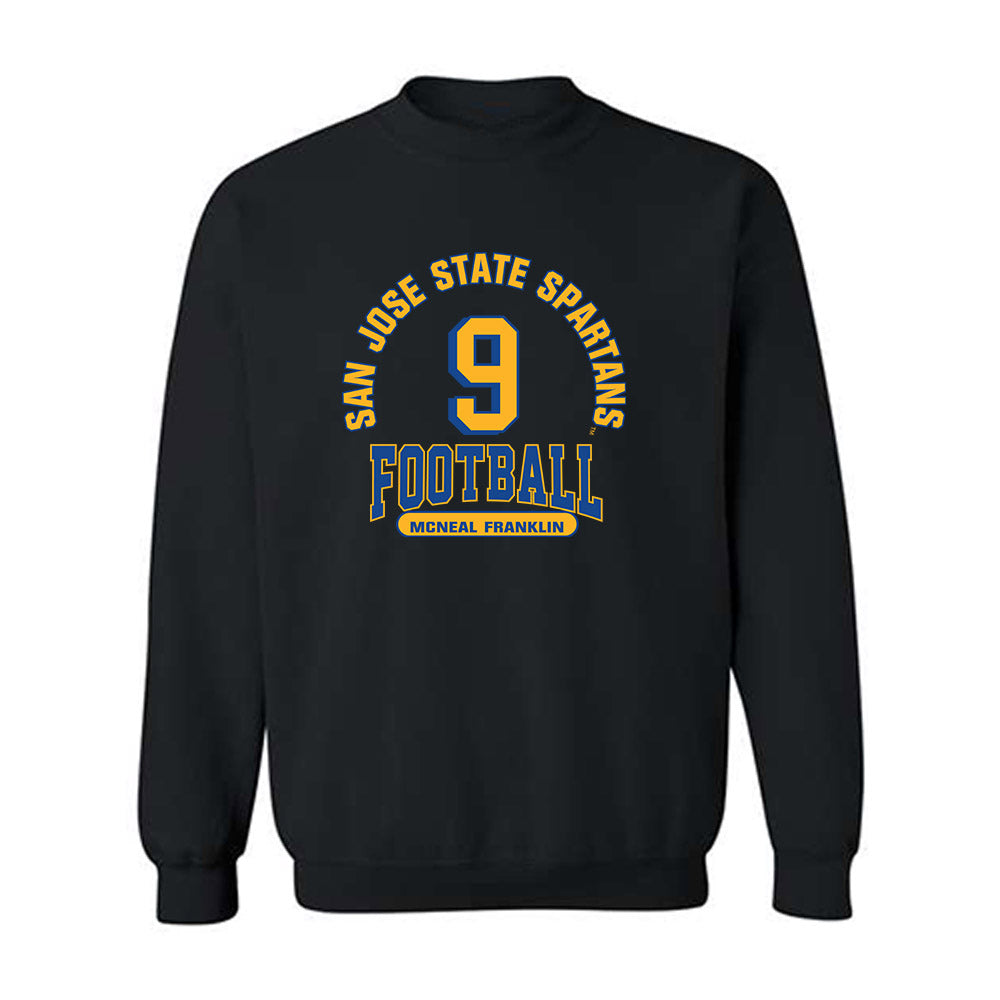 SJSU - NCAA Football : Noah McNeal Franklin - Classic Fashion Shersey Crewneck Sweatshirt-0