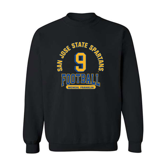 SJSU - NCAA Football : Noah McNeal Franklin - Classic Fashion Shersey Crewneck Sweatshirt-0