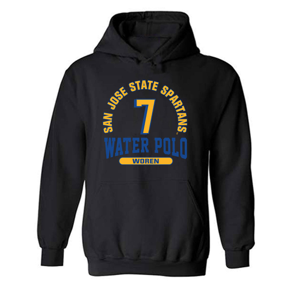 SJSU - NCAA Women's Water Polo : Sarah Woren - Classic Fashion Shersey Hooded Sweatshirt-0