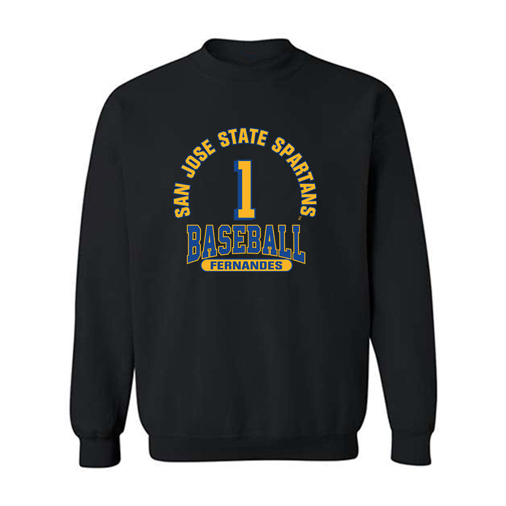 SJSU - NCAA Baseball : Alex Fernandes - Classic Fashion Shersey Crewneck Sweatshirt-0