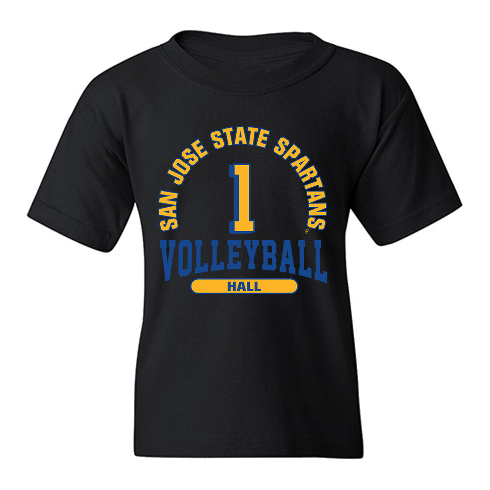 SJSU - NCAA Women's Volleyball : Fatimah Hall - Classic Fashion Shersey Youth T-Shirt-0