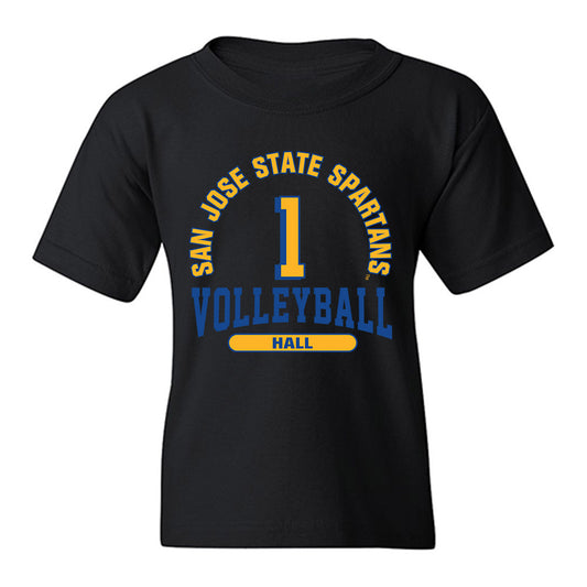 SJSU - NCAA Women's Volleyball : Fatimah Hall - Classic Fashion Shersey Youth T-Shirt-0