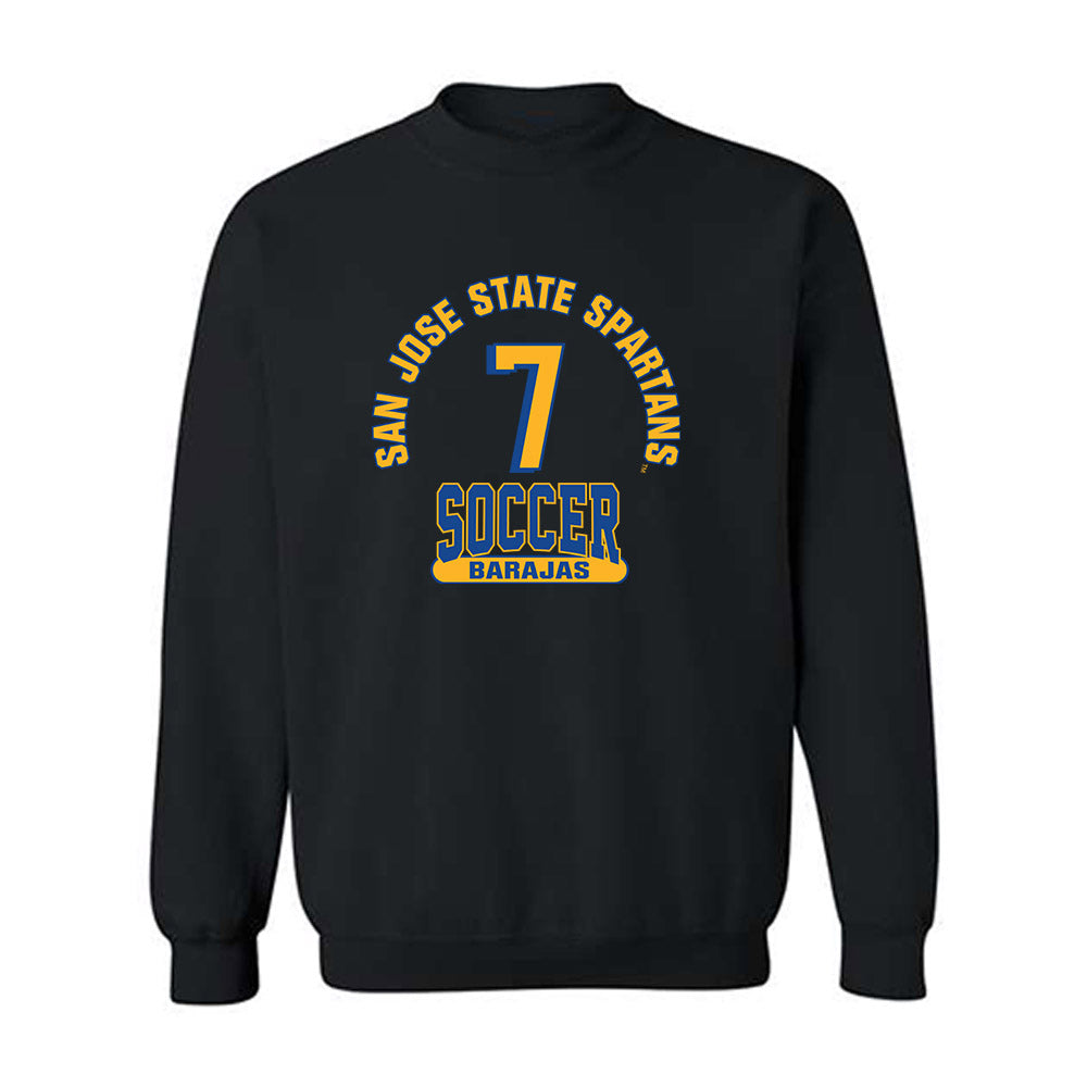 SJSU - NCAA Men's Soccer : Jarette Barajas - Classic Fashion Shersey Crewneck Sweatshirt-0