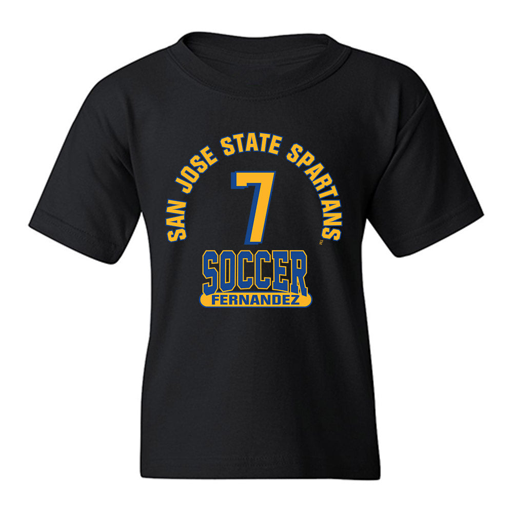 SJSU - NCAA Men's Soccer : Angel Fernandez - Classic Fashion Shersey Youth T-Shirt-0