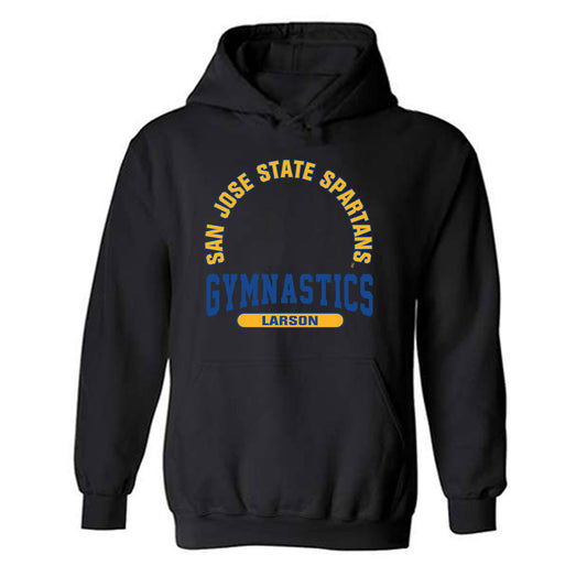 SJSU - NCAA Women's Gymnastics : Kaylee Larson - Classic Fashion Shersey Hooded Sweatshirt-0