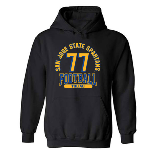SJSU - NCAA Football : Daniel Tuliau - Classic Fashion Shersey Hooded Sweatshirt-0