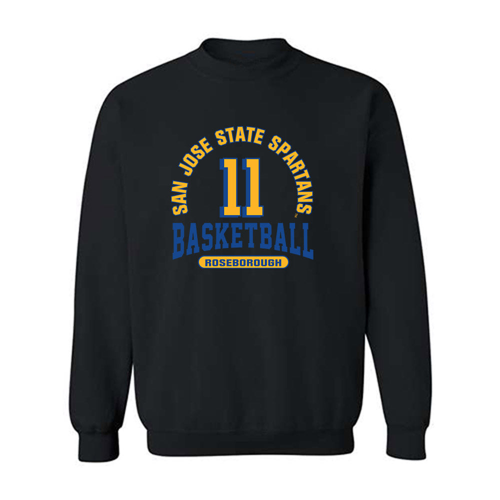 SJSU - NCAA Men's Basketball : Ben Roseborough - Classic Fashion Shersey Crewneck Sweatshirt-0