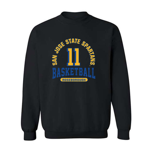 SJSU - NCAA Men's Basketball : Ben Roseborough - Classic Fashion Shersey Crewneck Sweatshirt-0